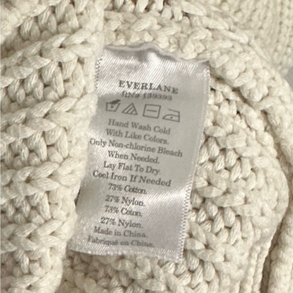 Everlane Cream Women's Crew Neck Sweater, size small - Picture 7 of 7